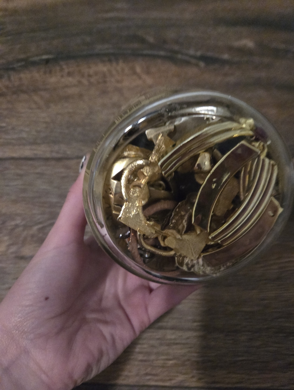 Jewerly Craft Jar Full Of Veads And Pendants For Jewerly Making
